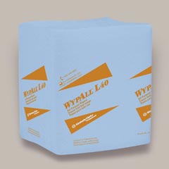 WypAll L40 quarterfold wipers blue all purpose wiper 56 wipers per pack 12 packs per case. 672 Wipers per Case 12.5 inch x 14.4