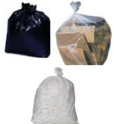 Trash bags black white or clear 40 x 46 1.3 mil 40 gallon to 45 gallon heavy duty trash bags 100 per case