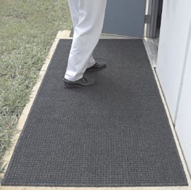 Brush Hog Plus Coarse Fiber Square Pattern Out Door Mat   6 feet x 8 feet