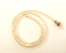 clear vinyl hose  with female garden hose end. 8 feet long .75 inch I.D.