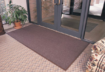 Olefin on Vinyl floor mat with flat border 3 feet x 4 feet