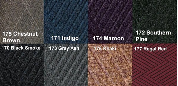 COLORS FOR WATERHOG ECO PREMIER MATS