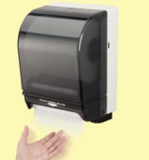 Automatic Touchless Roll Towel Dispenser Sensor Activated Clear Towel View