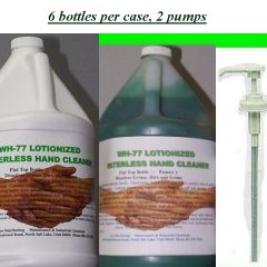 WH 77 WITH GRIT REGULAR GALLONS per  6 GALLON CASE With 2 each 1 per 8 oz. pumps