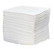 Oil Only White Absorbent Pads 15 inch X 19 inch heavy weight 100 per bundle
