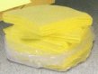 Yellow Hazmat absorbent pads  Heavy  Weight  15 inch x 19 inch 100 per bundle