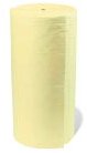 Hazmat Absorbent Roll Yellow for caustics  acids other liquids  150 feet x 30 inches